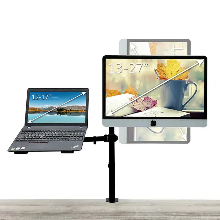 Monitor arm voor scherm + laptop